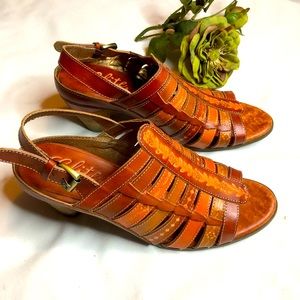 Elite by Corkys St Francis leather heeled sandals